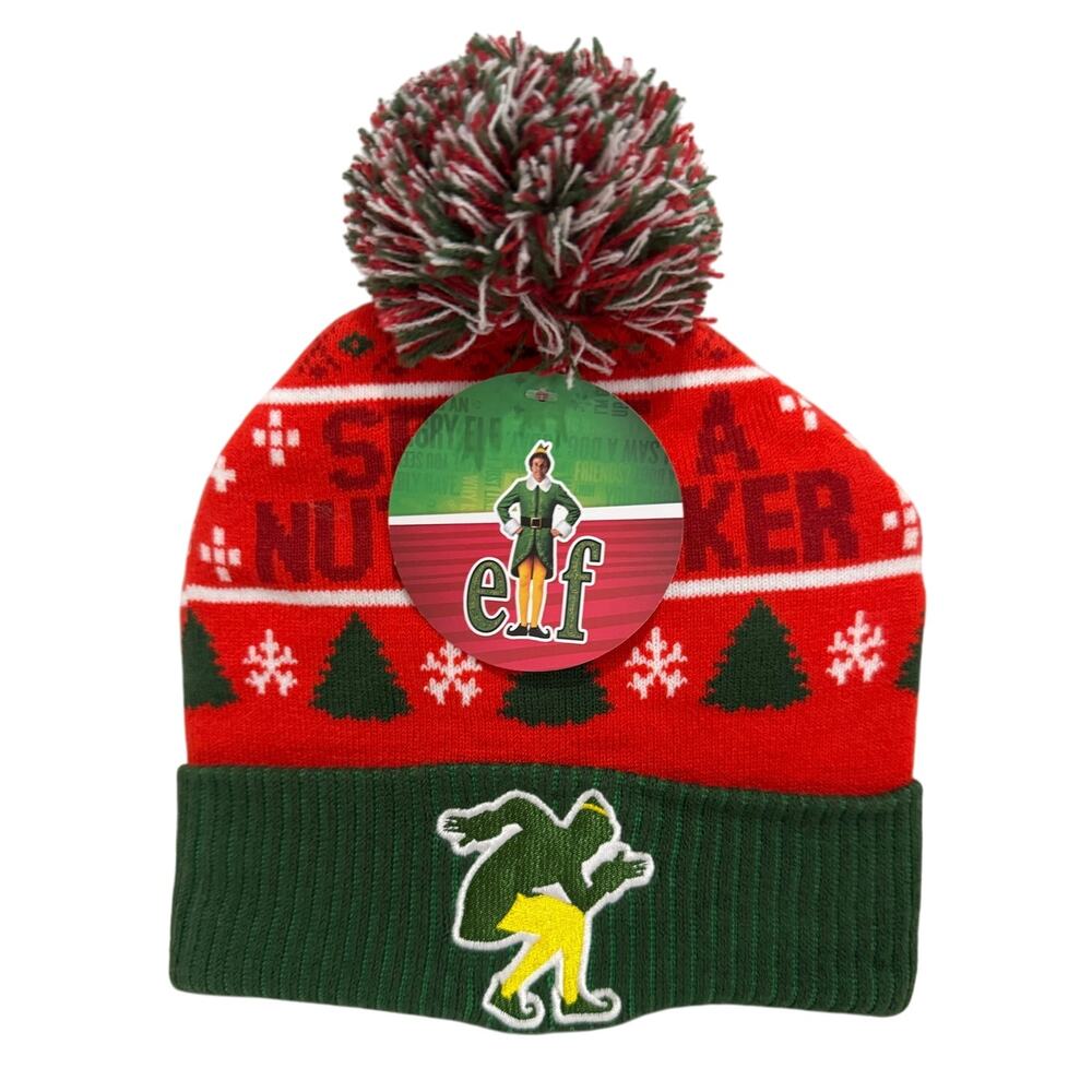 ELF "Son of a Nutcracker" Beanie NWT Unisex OS Fits Ages 14 & Up